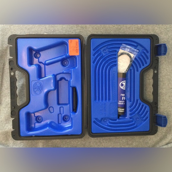 Other Fn Fns4 Hard Plastic Pistol Case Black With Blue Latches Poshmark